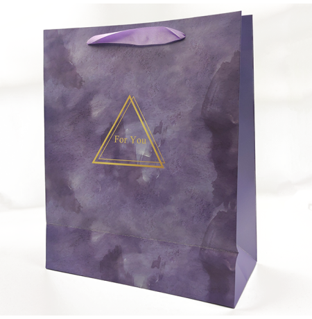 Подарунковий пакет «For You» (purple) 32x26x12 см