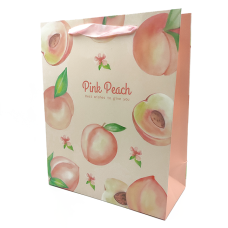 Подарочный пакет «Berries» (peach) 23x18x10 см придбати в інтернет-магазині Супер Пуперс