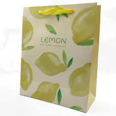 Подарочный пакет «Berries»  (lemon) 23x18x10 см придбати в інтернет-магазині Супер Пуперс