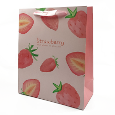Подарочный пакет «Berries» (strawberries) 23x18x10 см