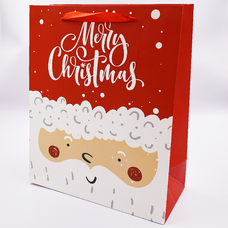 Подарочный пакет «Merry Christmas from Santa» 32х26х12 см купить в интернет-магазине Супер Пуперс