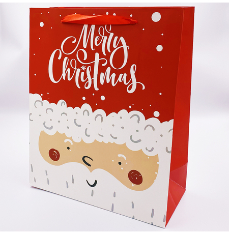 Подарунковий пакет «Merry Christmas from Santa» 32х26х12 см