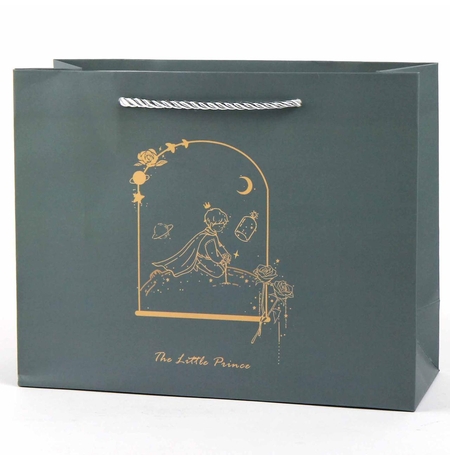 Подарочный пакет «The Little Prince» (grey) 32х25,5х11,5 см