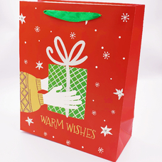 Подарунковий пакет «Warm wishes» 32х26х12 см придбати в інтернет-магазині Супер Пуперс