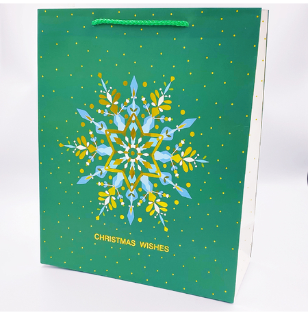 Подарунковий пакет «Christmas wishes» 32х26х12 см