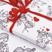 Упаковка в подарочную бумагу «Любовная история»