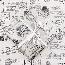 Упаковка в подарочную бумагу «Письма любимым» купить в интернет-магазине Супер Пуперс