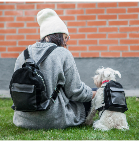 Парные рюкзаки для человека и собаки «Кармашек»