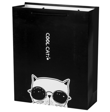 Подарочный пакет «Cool cat» 32х26х10 см