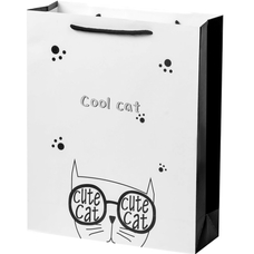 Подарунковий пакет «Cute cat» 32х26х10 см придбати в інтернет-магазині Супер Пуперс