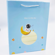 Подарочный пакет «Star in the sky», blue 33х25,5х12,5 см купить в интернет-магазине Супер Пуперс
