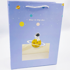 Подарочный пакет «Star in the sky», purple 33х25,5х12,5 см купить в интернет-магазине Супер Пуперс