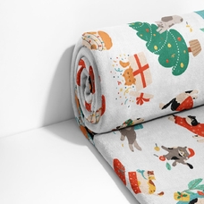 Белый новогодний плед купить в интернет-магазине Супер Пуперс