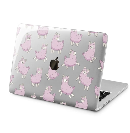 Чехол для Apple MacBook «A pink llama»