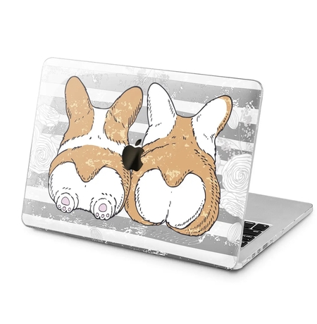 Чехол для Apple MacBook «Funny corgi puppies»