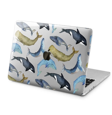 Чехол для Apple MacBook «Colorful whales»