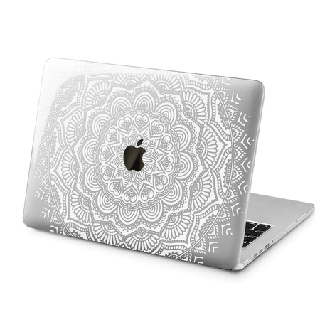 Чохол для Apple MacBook «Boho, white mandala»