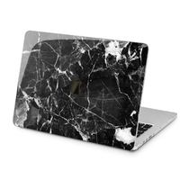 Чохол для Apple MacBook «Black cracked marble»