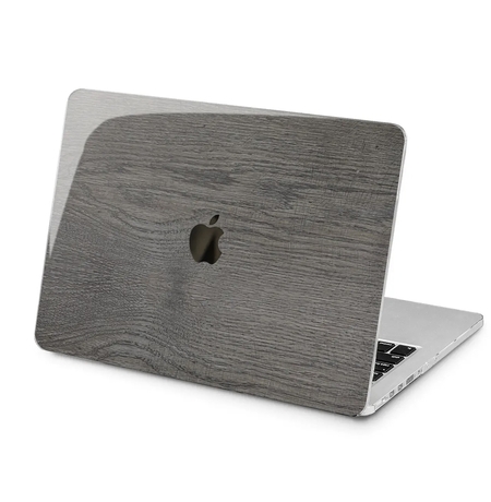 Чохол для Apple MacBook «Gray polished wood»