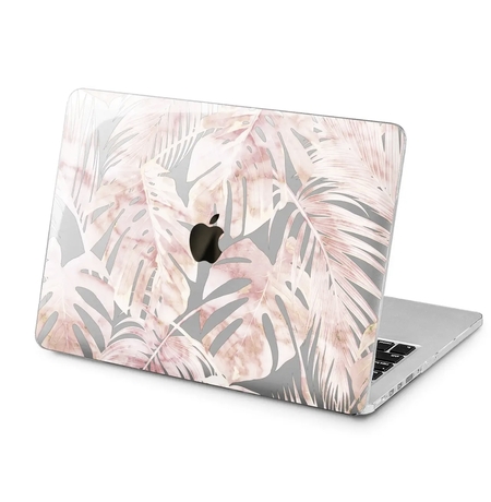 Чохол для Apple MacBook «Monstera leaves, marble»