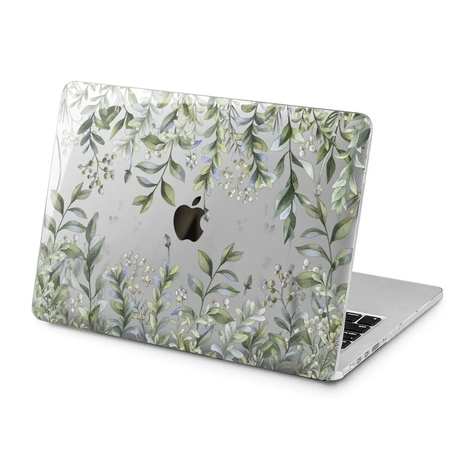 Чехол для Apple MacBook «Green leaf pattern»