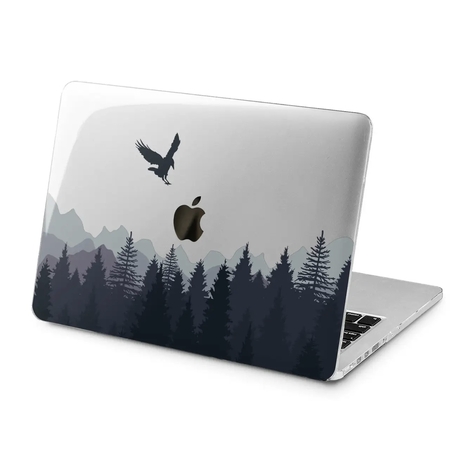 Чехол для Apple MacBook «A black raven»