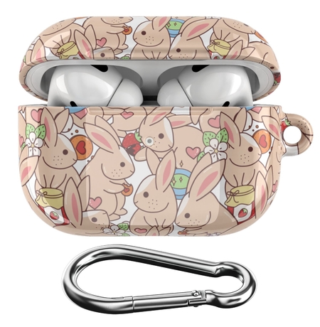 Чехол для Apple AirPods «Cute rabbits»