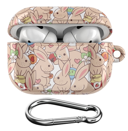 Чохол для Apple AirPods «Cute rabbits»