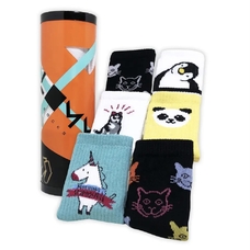 Набір шкарпеток у тубусі «Amsterdam zoo tube» придбати в інтернет-магазині Супер Пуперс