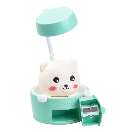 Настольная лампа «Cute pets», бирюзовая