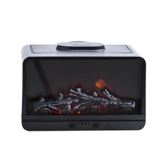 Увлажнитель воздуха с подсветкой «Fireplace», чёрный купить в интернет-магазине Супер Пуперс