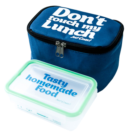 Термо сумочка для ланча «Don`t touch» мини, синяя