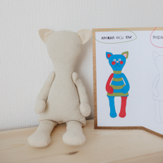 Іграшка-розмальовка «Киця» придбати в інтернет-магазині Супер Пуперс