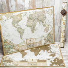 Cкретч-карта мира My Antique Map купить в интернет-магазине Супер Пуперс