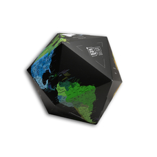 Объёмный 3D глобус "My pin map, black globe"
