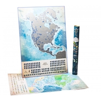 Скретч-карта Північної Америки «My map, North America edition»