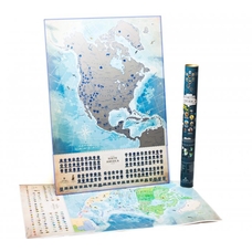 Скретч-карта Північної Америки «My map, North America edition» придбати в інтернет-магазині Супер Пуперс