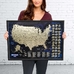 Скретч-карта США «My map, USA edition» у рамi