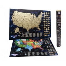 Скретч-карта США «My map, USA edition»