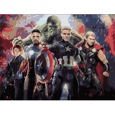 Картина за номерами «The Avengers» придбати в інтернет-магазині Супер Пуперс