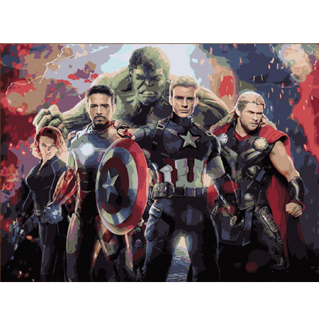 Картина по номерам «The Avengers»