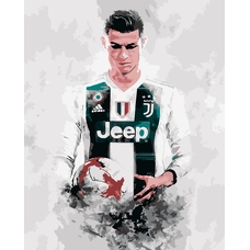 Картина за номерами «Cristiano Ronaldo» придбати в інтернет-магазині Супер Пуперс