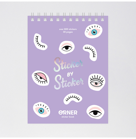 Стикербук «Sticker book», фиолетовый