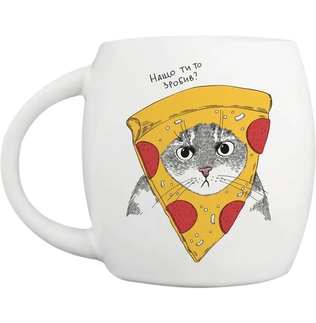 Чашка «Кіт у піці»