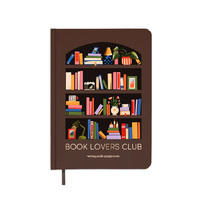 Читательский дневник «Book lovers club», коричневый