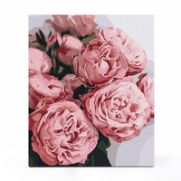 Картина за номерами «Піоновидні троянди»