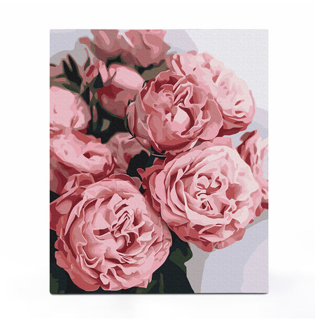 Картина по номерам «Пионовидные розы»