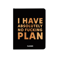 Планер «I have absolutely no plan» чёрный