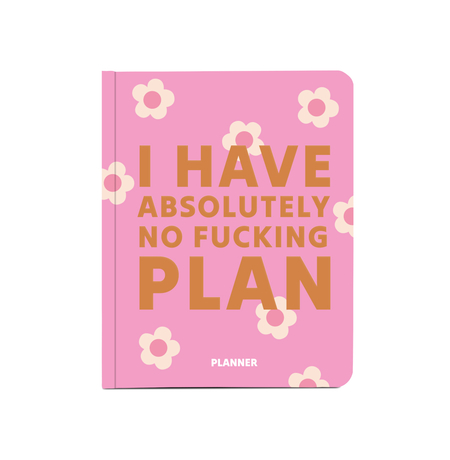 Планер «I have absolutely no plan» розовый