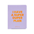 Планер «I have a super duper plan», фиолетовый